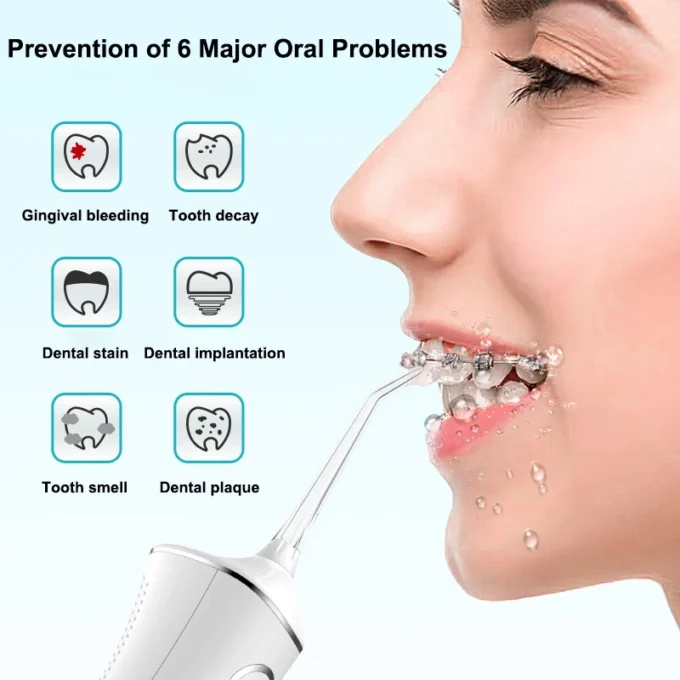 Intelligent Electric Water Flosser For Braces - 300ml