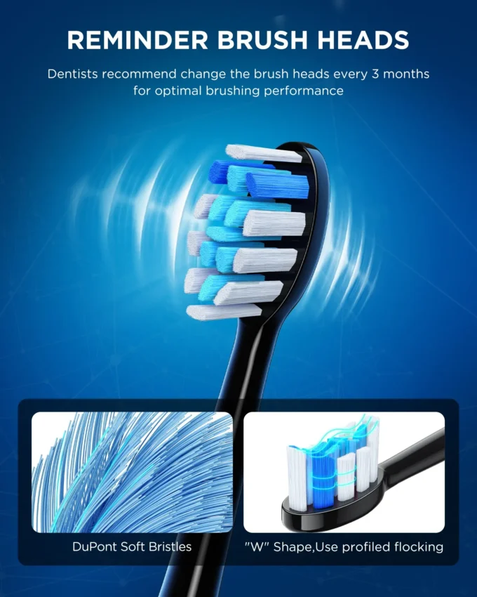 Fairywill P11 Sonic Electric Toothbrush with Travel Case.